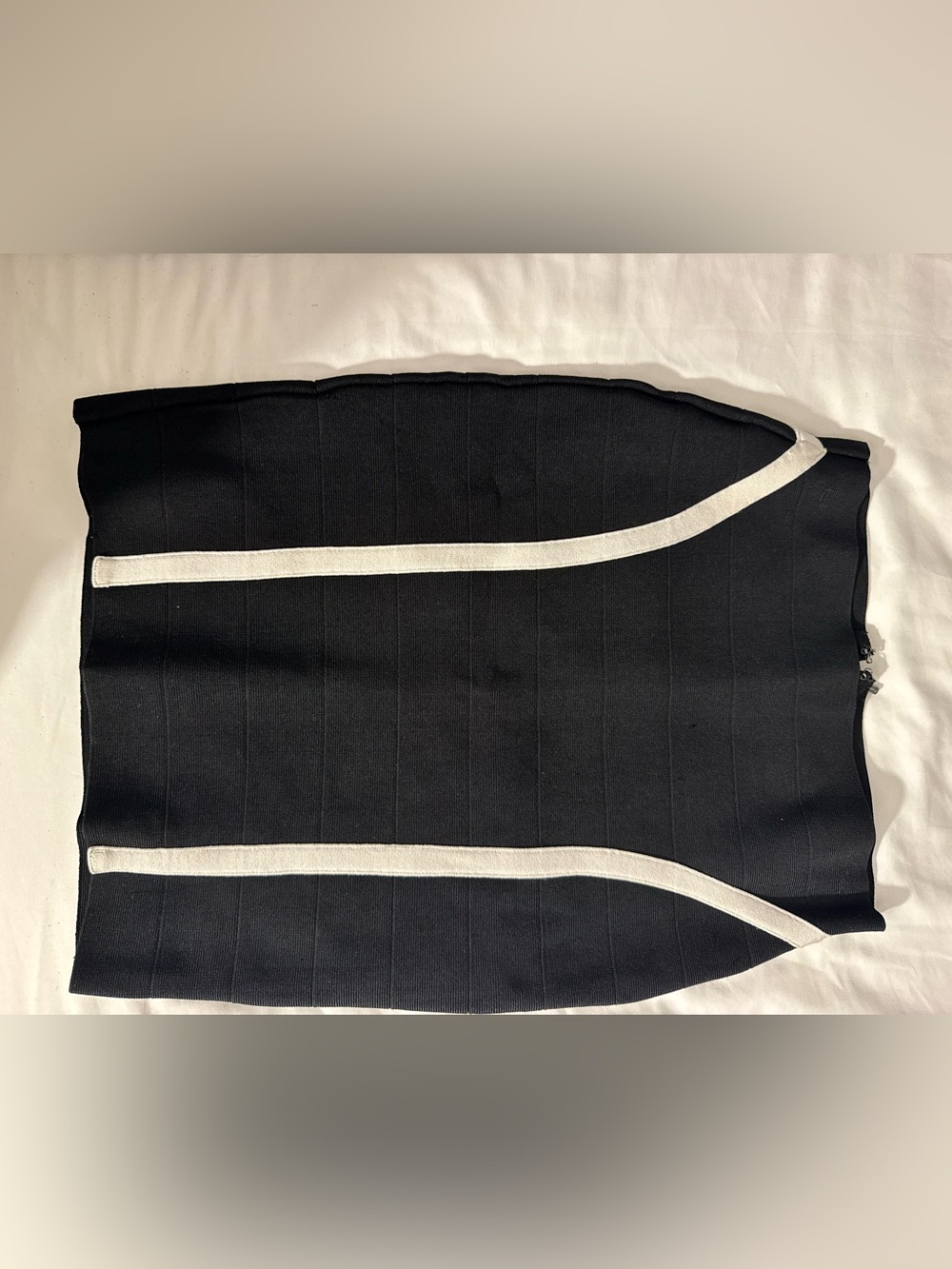 Guess Black Mini Skirt with White Trim Accents